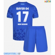 Camisa de time de futebol Bayer Leverkusen Eliesse Ben Seghir #17 Replicas 3º Equipamento Infantil 2025-26 Manga Curta (+ Calças curtas)